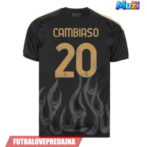 Lacne Muži Futbalové dres Juventus Andrea Cambiaso #20 2026-27 Krátky Rukáv - Tretina